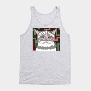 THE Cat With The Green Eyes Painting Tank Top